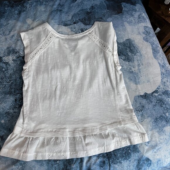 Ladies Democracy White Top, size small - Picture 7 of 8